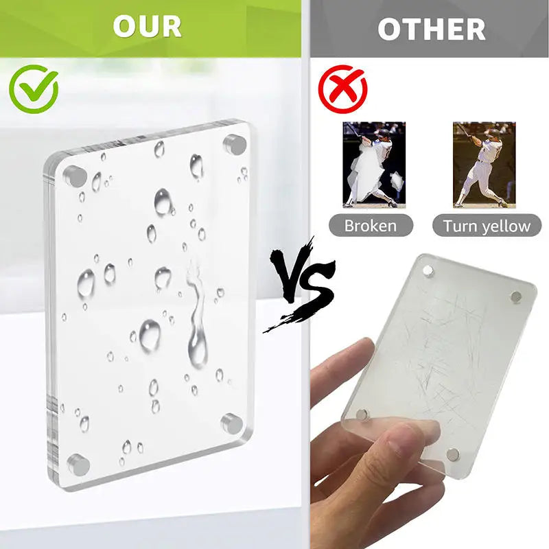 1/3/4 Zoll Acryl-Fotorahmen, Acryl-Kühlschrank-Bilderrahmen, Mehrzweck-Bilderrahmen für Haushaltsdekorationshalter
