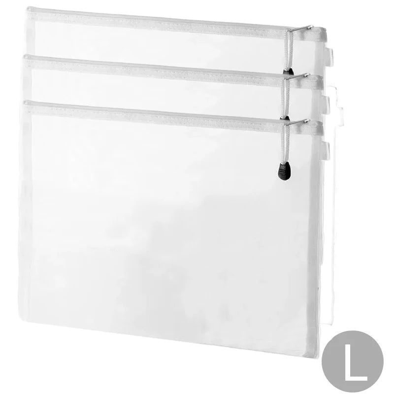 Mesh Zipper- File Bag, Spielzeug Aufbewahrungstasche, Baustein/ Puzzle Unterverpackung Tasche, Kinder Reißverschluss transparent Finishing Aufbewahrungsbox