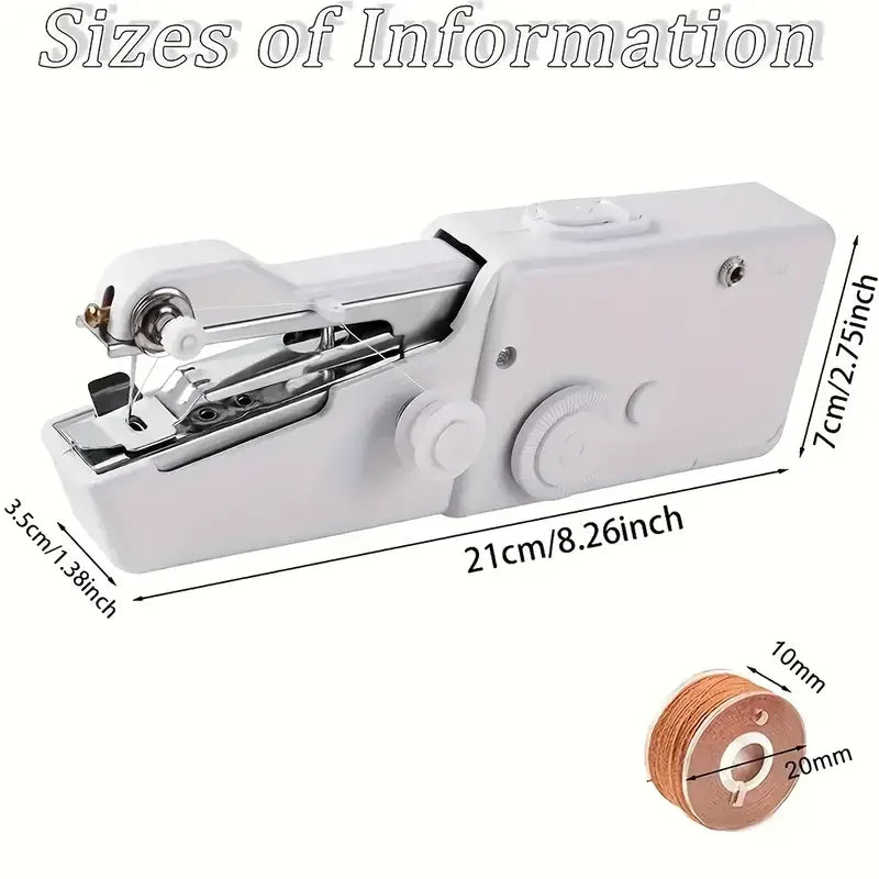 1pc Handnähmaschine, Mini-Nähmaschine, tragbare Nähmaschine, Schnelles Handnähwerkzeug