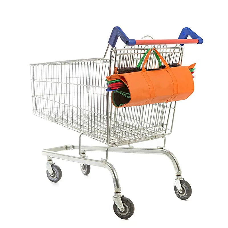 4 teile/satz faltbare Wagen Trolley Supermarkt Einkaufstaschen wieder verwendbare umwelt freundliche Lebensmittel geschäft Handtasche Vlies Einkaufstasche