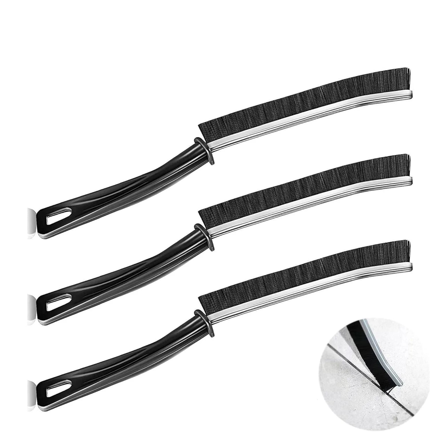 3-teiliges/5-teiliges Fugenreinigungsbürsten-Werkzeug, Fugenbürste, Reinigungsmittel, Haushaltswaren, Badezimmer-Spalt-Schrubber, Bürsten mit harten Borsten