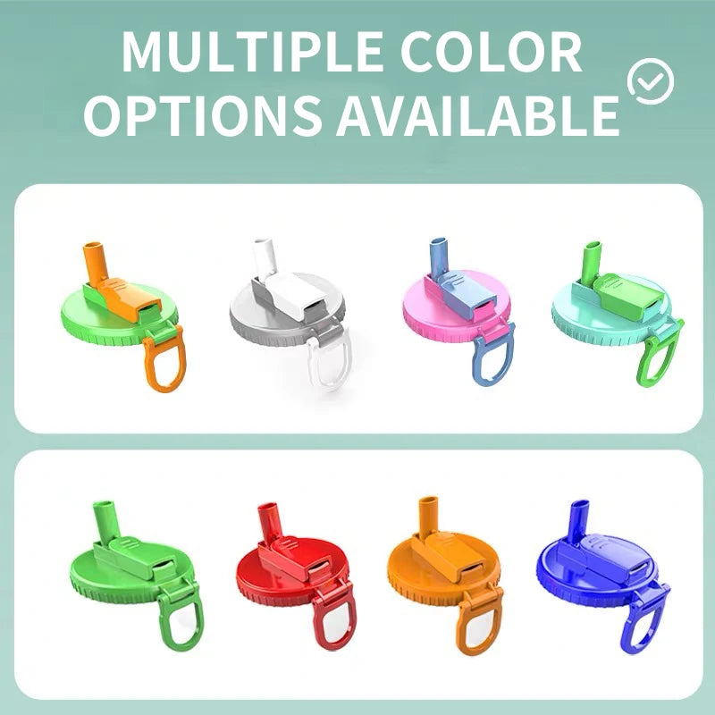 Multi-Color Beverage Can Opener Set with Protective Cover And Straw