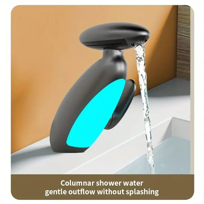 Pinguin Atmosphere leichter ausziehbarer Wasserhahn, heißer und kalter spritzwassergeschützter Handwaschhahn, Badezimmerwaschbecken, Badezimmerhahn