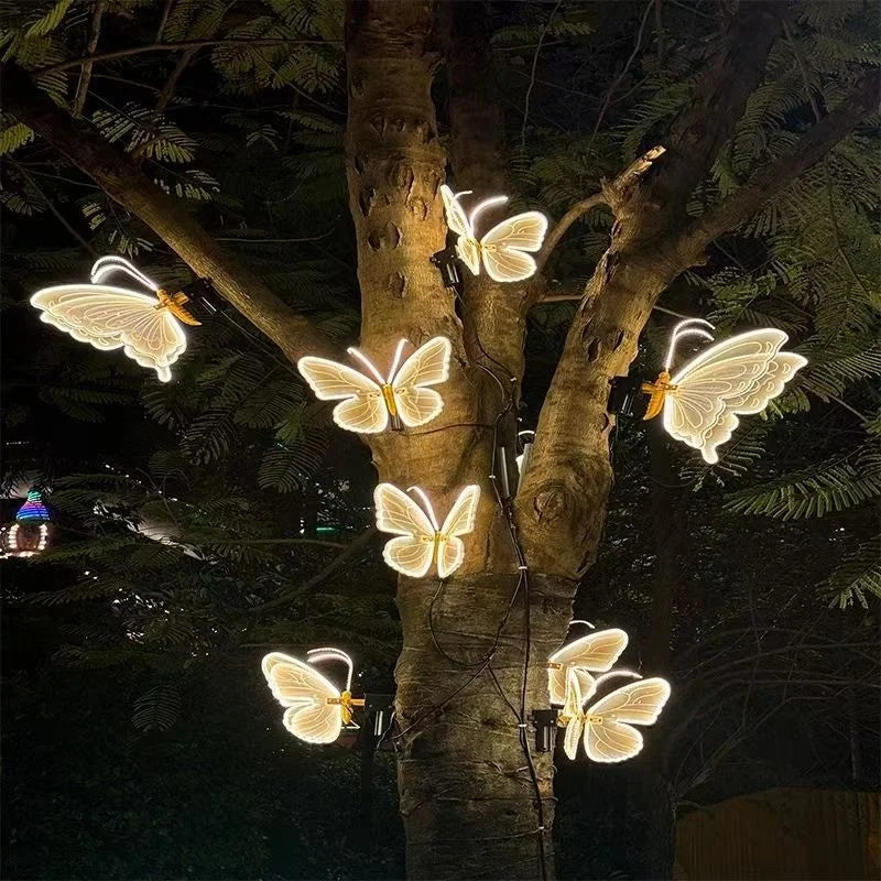 12V LED Outdoor Simulation Dynamische Statische Schmetterling Lichter Für Festival Home Decor Urlaub Party DIY Dekoration
