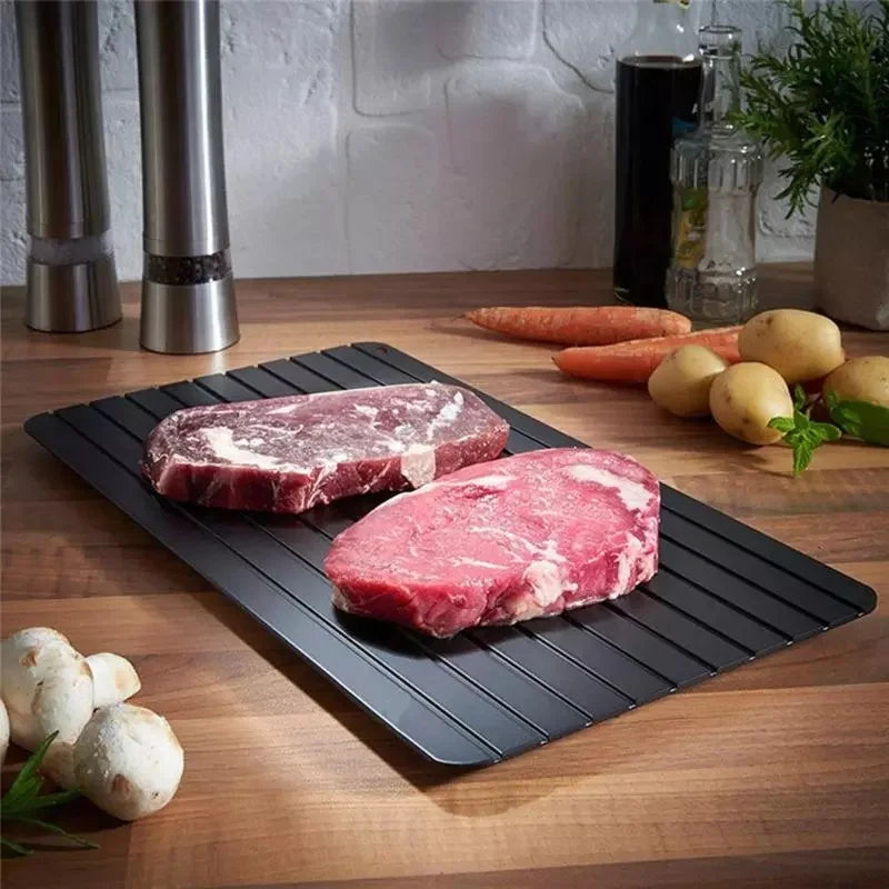 1 stücke Schnelle Auftauen Tablett Schnelle Auftauen Gefrorene Lebensmittel Fleisch Obst Schnelle Auftauen Platte Bord Auftauen Tablett Auftauen Master küche Gadgets