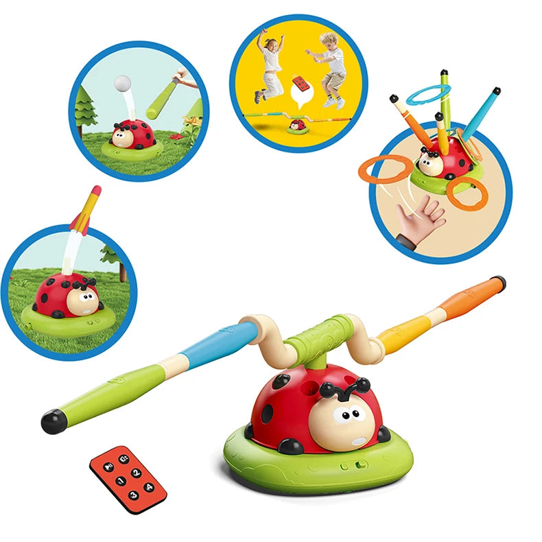 4 Arten Marienkäfer, Multifunktions-Trainingsgerät, Ferrule Jump Rocket Launcher, Spielzeug, Sport Unterhaltung, Spiel Outdoor Educational