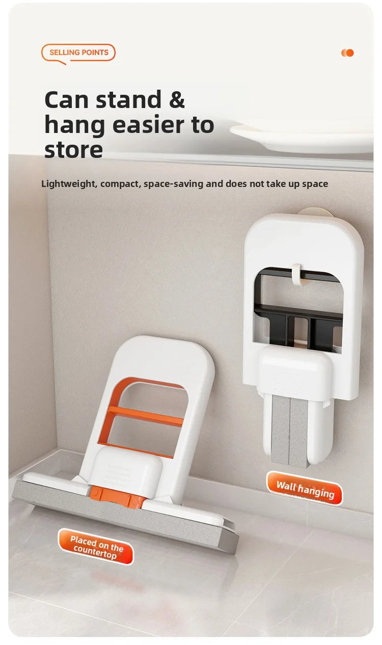 NEU Mini-Schwammmopp, freihändiger Waschmopp, tragbarer Mini-Mopp mit super saugfähigem Mopp für die Reinigung von Schreibtischböden, Badezimmern, Küchen, Glas und Autos