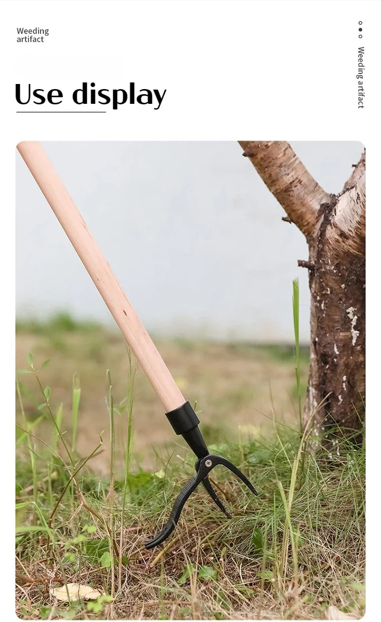Stand-Up-Unkrautzieher-Werkzeug mit Schraubenlöchern, tragbarer Unkrautkopf-Ersatz, Gartenarbeit, Graben, Unkrautentfernungszubehör
