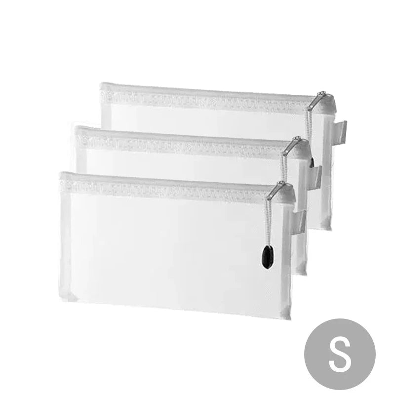 Mesh Zipper- File Bag, Spielzeug Aufbewahrungstasche, Baustein/ Puzzle Unterverpackung Tasche, Kinder Reißverschluss transparent Finishing Aufbewahrungsbox