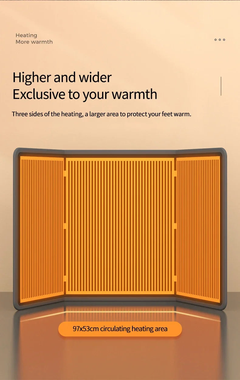 Tragbare Raumheizungen, faltbare Fußwärmer für Büros und Häuser, Tischbeine und Füße, mit Thermostat und Timer