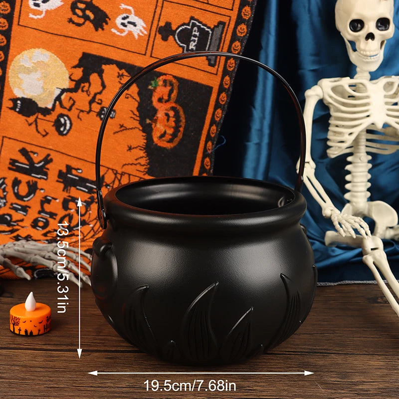 Kunststoff Halloween Dekoration, Nebel Rauch, Nebel Schädel Glas, Party Prop Hexe Fässer, Halloween Kessel