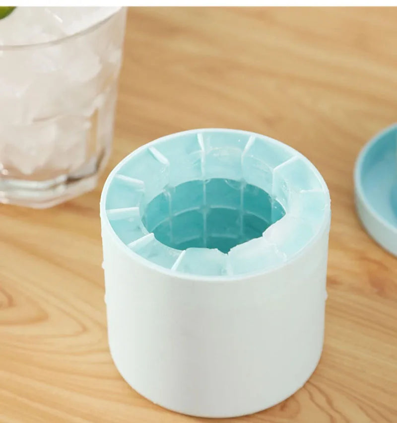 Silikon-Eiswürfelform, runder Eiskübel, Sommer, selbstgemacht, DIY, Kühlschrank, Einfrieren, Eismaschine, kreative Eiswürfelform, Barzubehör
