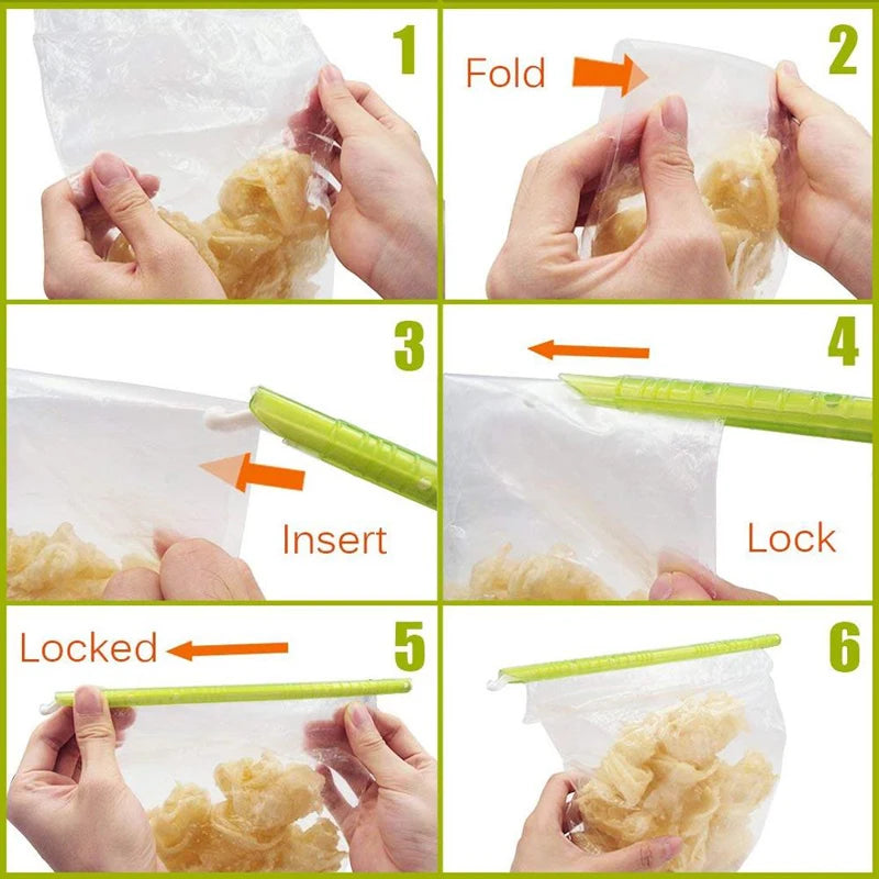 15/10-teiliges Set Beutelclips für Lebensmittel-Snack-Beutel