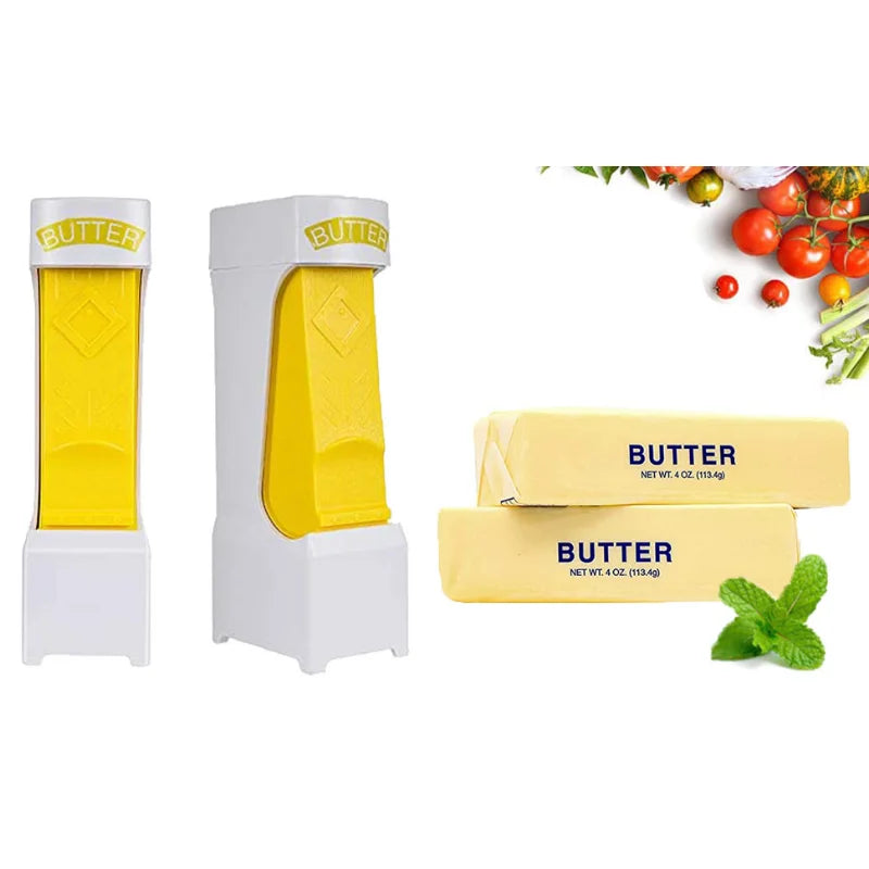 Tragbarer Butterschneider, Käsehobel, Quetschspender