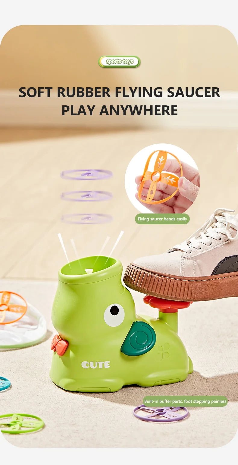 Air Discs Launcher Kinderspielzeug, für Indoor und Outdoor Spiele