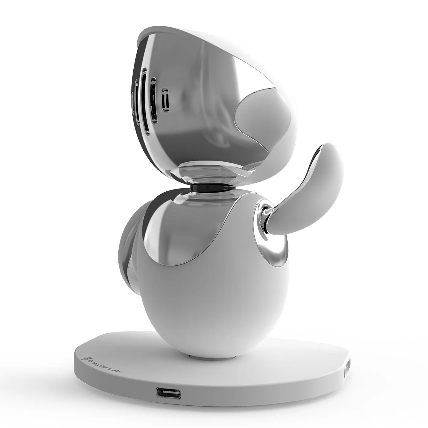 Eilik Chrome Silver – Interaktives Touch-Schreibtischspielzeug, süße Roboter-Haustiere mit vielen Emotionen. Lustige Animationen, Minispiele