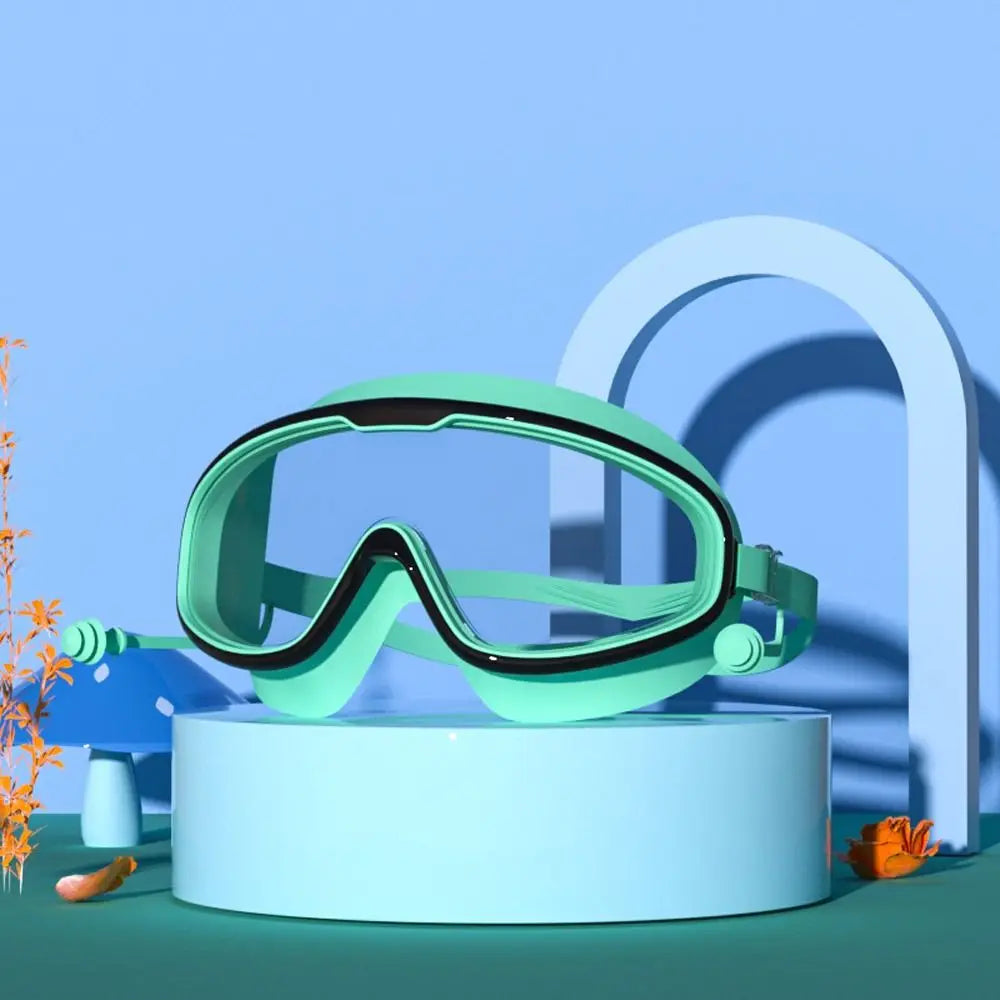 Schwimmbrille für Kinder im Alter von 3–15 Jahren, beschlagfrei, auslaufsicher, transparent, für Jungen und Mädchen, für Pool und Strand