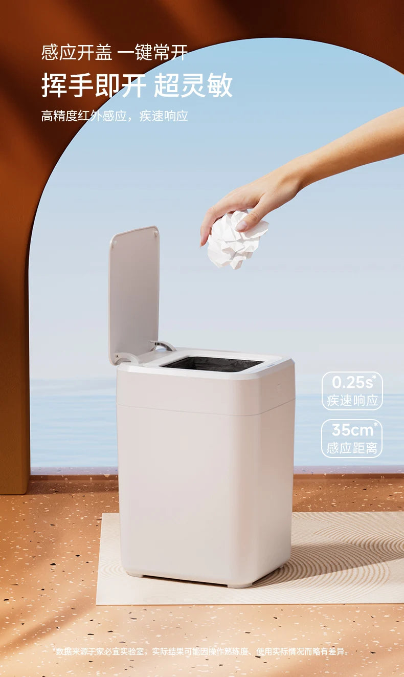 17L automatische Verpackung Mülleimer selbstwechselnder Beutel Smart Mülleimer Bewegungssensor berührungslose Mülleimer mit Deckel für die Küche
