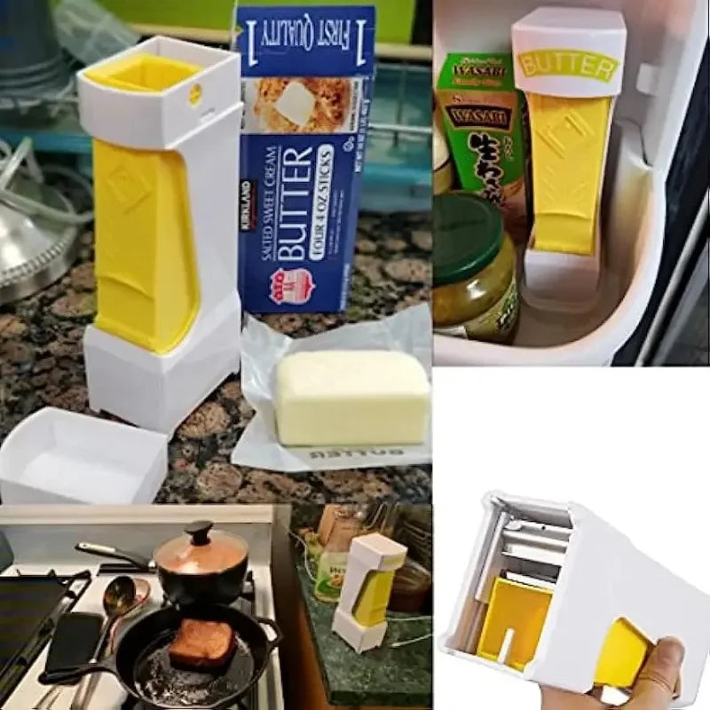 Tragbarer Butterschneider, Käsehobel, Quetschspender