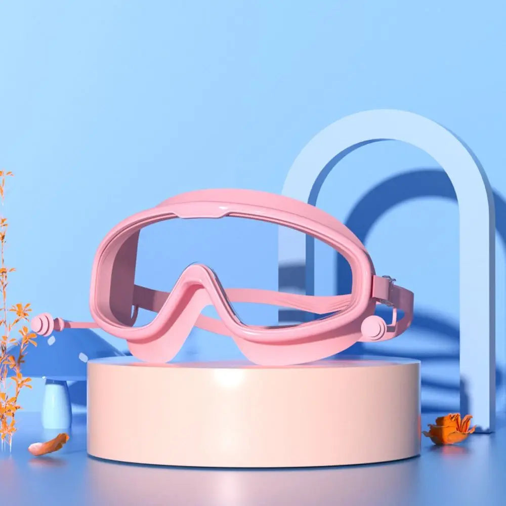 Schwimmbrille für Kinder im Alter von 3–15 Jahren, beschlagfrei, auslaufsicher, transparent, für Jungen und Mädchen, für Pool und Strand
