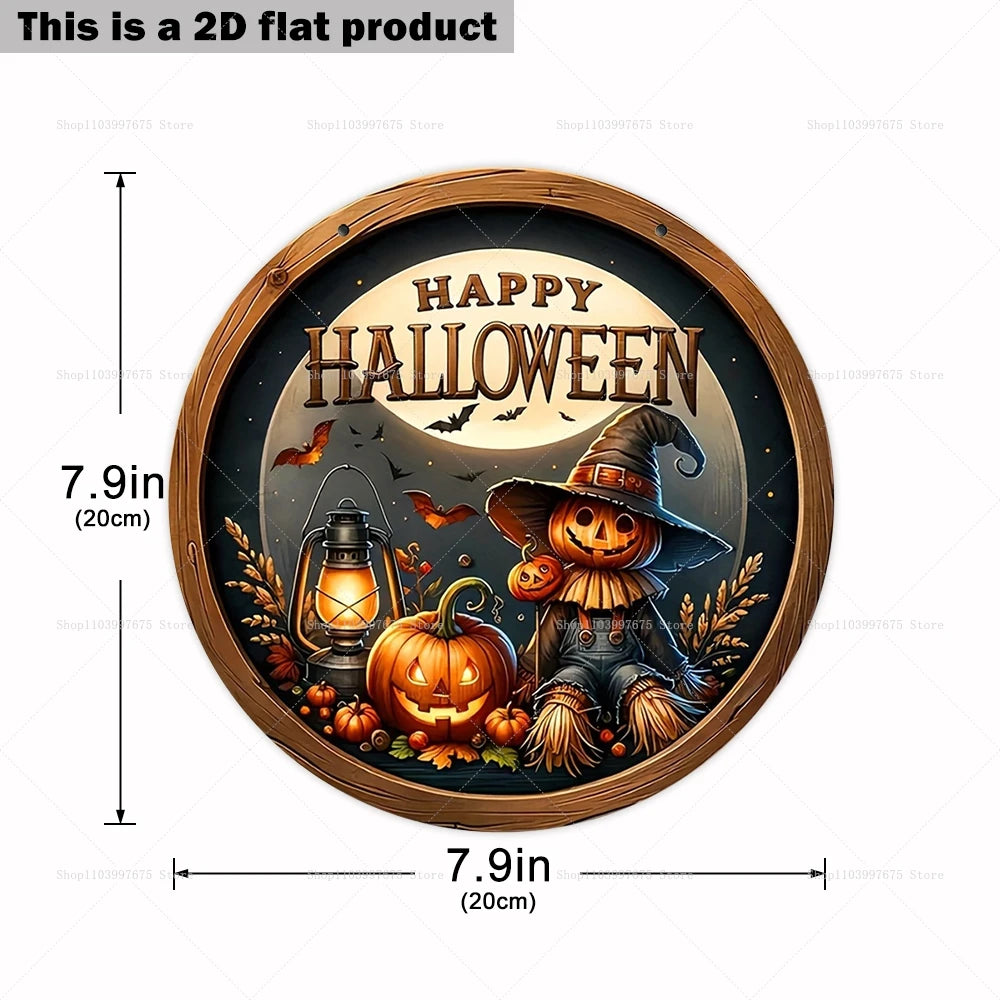 2D-Halloween-Party-Dekoration, Holzschild, Kürbis, Geist, Fledermaus, Trick oder Treat, Wandbehang, Schild für Haustür, Heimdekoration, Kindergeschenke
