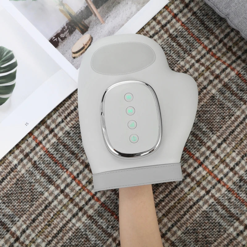 5-stufiges elektrisches Handmassagegerät, Heißkompressen-Massagegerät, Luftkompressions-Vibrationsmassage zur Linderung von Finger- und Handflächenermüdung