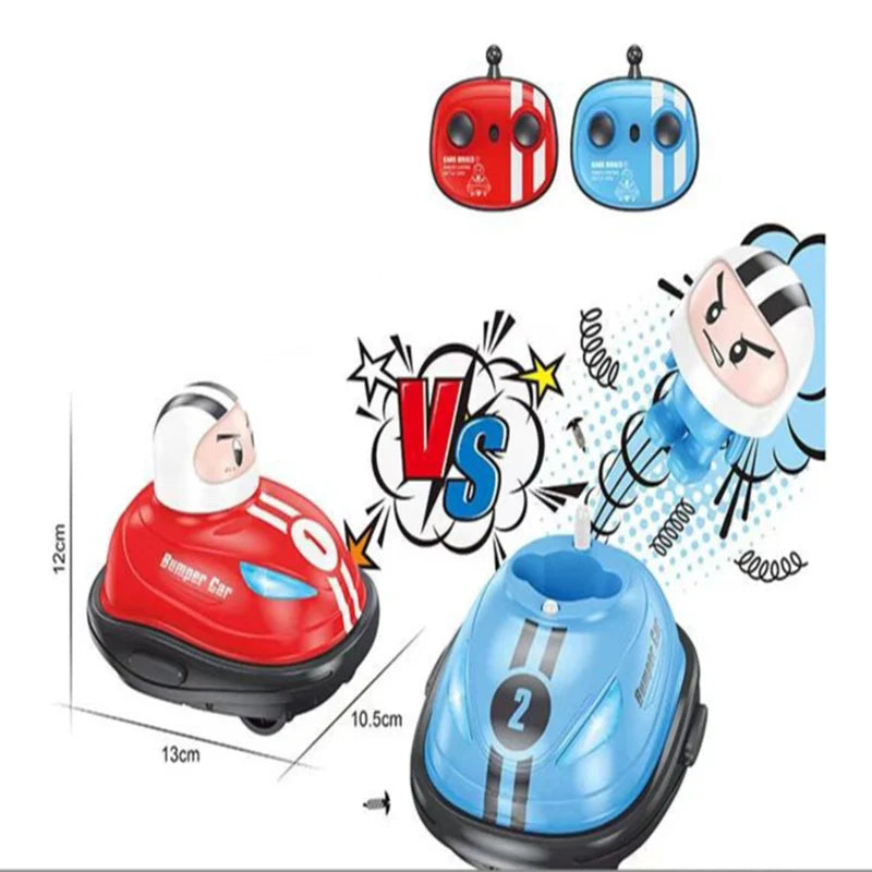 Kinder Duo Spielzeugauto, Kampfspiel Super Autoscooter, Kampf Pop-Up-Puppe, Crash Bounce Auswurf, Licht Kinder Fernbedienung, AUTOS Geschenke