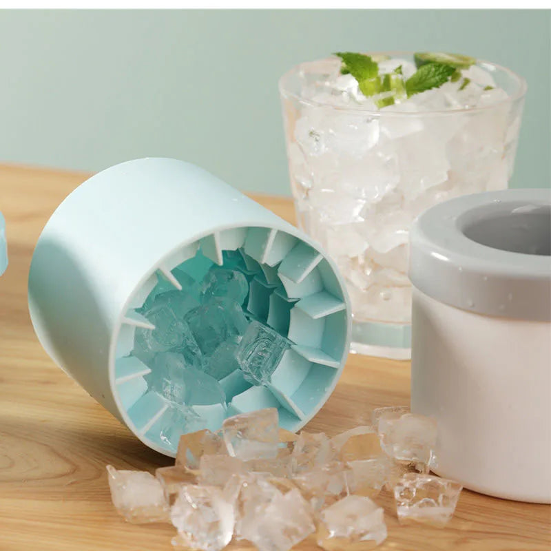 Silikon-Eiswürfelform, runder Eiskübel, Sommer, selbstgemacht, DIY, Kühlschrank, Einfrieren, Eismaschine, kreative Eiswürfelform, Barzubehör