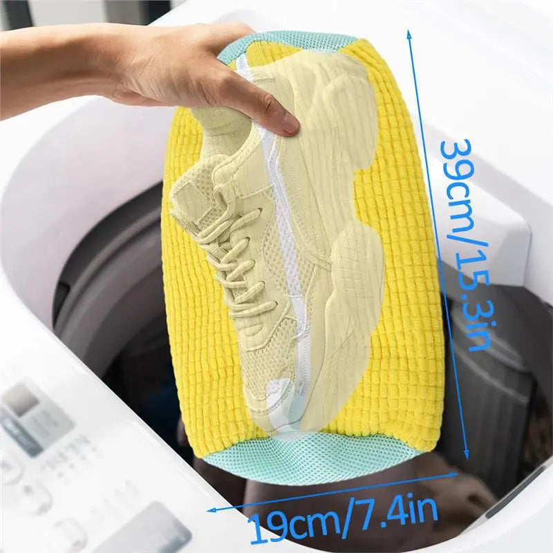 1/2/4-teiliger Schuhwaschbeutel mit flüssigem Schuhbürsten-Set