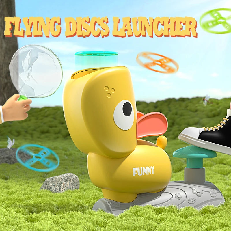 Air Discs Launcher Kinderspielzeug, für Indoor und Outdoor Spiele