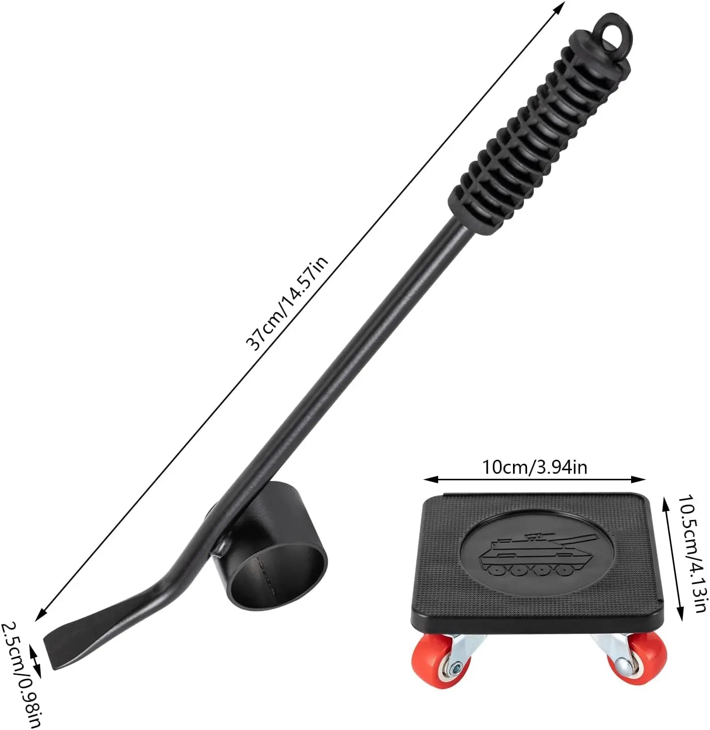 4 Schieber 400 kg Möbeltransportset, 1 Lastheber, 360 °   Rotierende Möbelrollen, Transporträder, Mover-Set, Hebeset