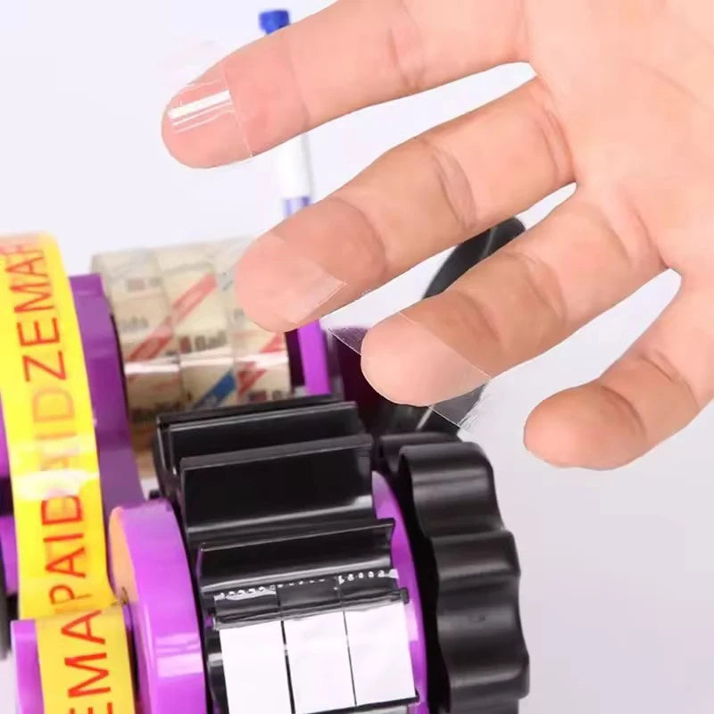 Halbautomatischer Klebebandspender, Mehrrollen-Schneidegerät, wiederverwendbarer Thermo-Klebebandspender mit Fach für Thermotransferband