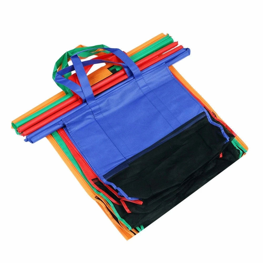 4 teile/satz faltbare Wagen Trolley Supermarkt Einkaufstaschen wieder verwendbare umwelt freundliche Lebensmittel geschäft Handtasche Vlies Einkaufstasche