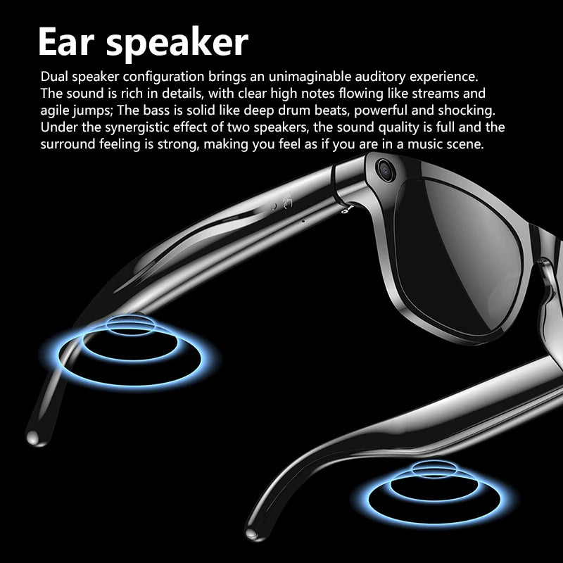 OPPO 2025 100 MP Kamera, intelligente KI-Brille, wasserdicht, Bluetooth, Anruf, Musik spielen, intelligente Brille, Bilder identifizieren, verwenden Sie ChatGPT