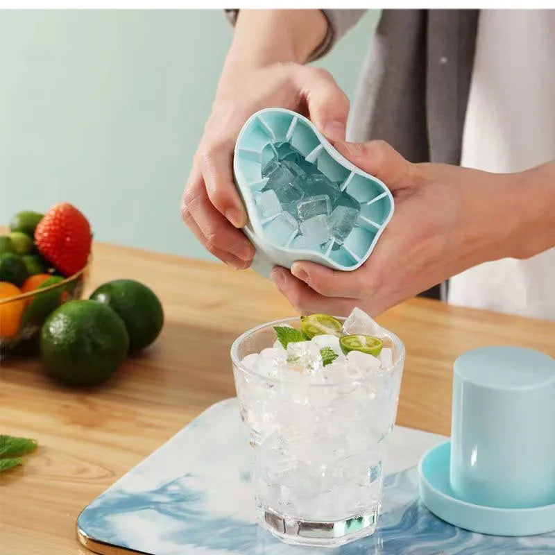 Silikon-Eiswürfelform, runder Eiskübel, Sommer, selbstgemacht, DIY, Kühlschrank, Einfrieren, Eismaschine, kreative Eiswürfelform, Barzubehör