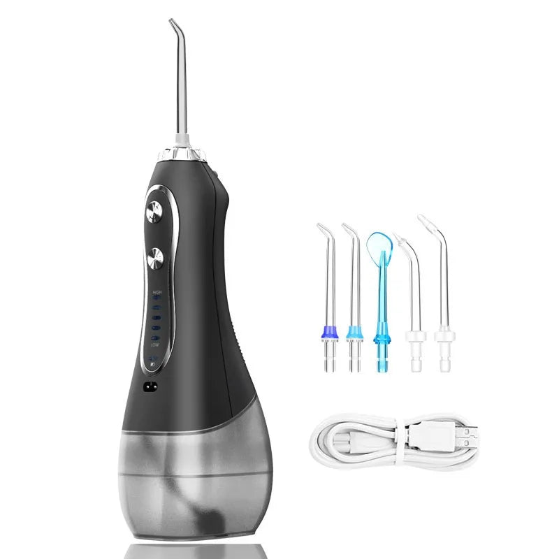 H2ofloss Wasser flosser Mundspülung, HF-6 tragbare elektrische zahn ärztliche schnur lose orale 5 Düsens pitzen für die Zahn reinigung Gesundheits versorgung