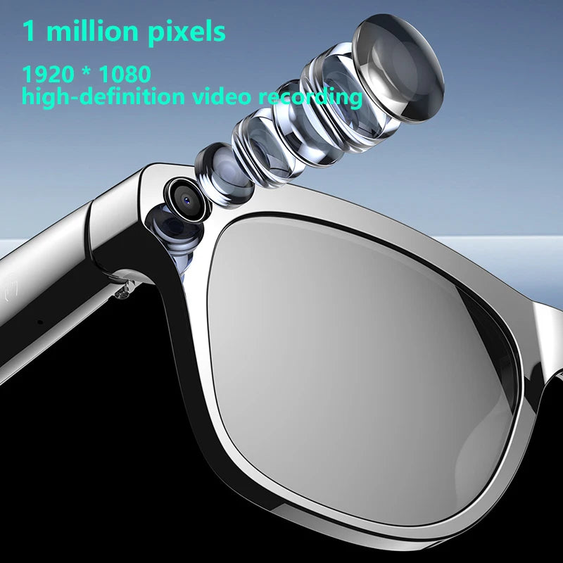 OPPO 2025 100 MP Kamera, intelligente KI-Brille, wasserdicht, Bluetooth, Anruf, Musik spielen, intelligente Brille, Bilder identifizieren, verwenden Sie ChatGPT