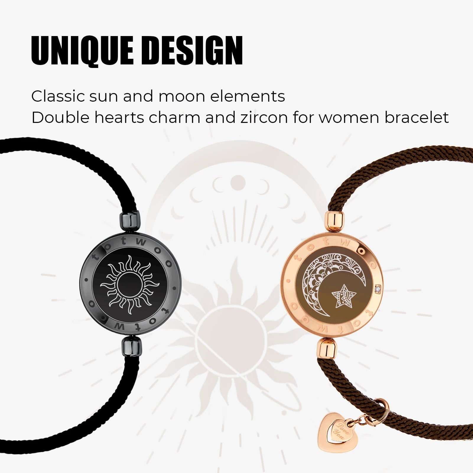 Totwoo Long Distance Touch Leuchtende und vibrierende Armbänder für Paare