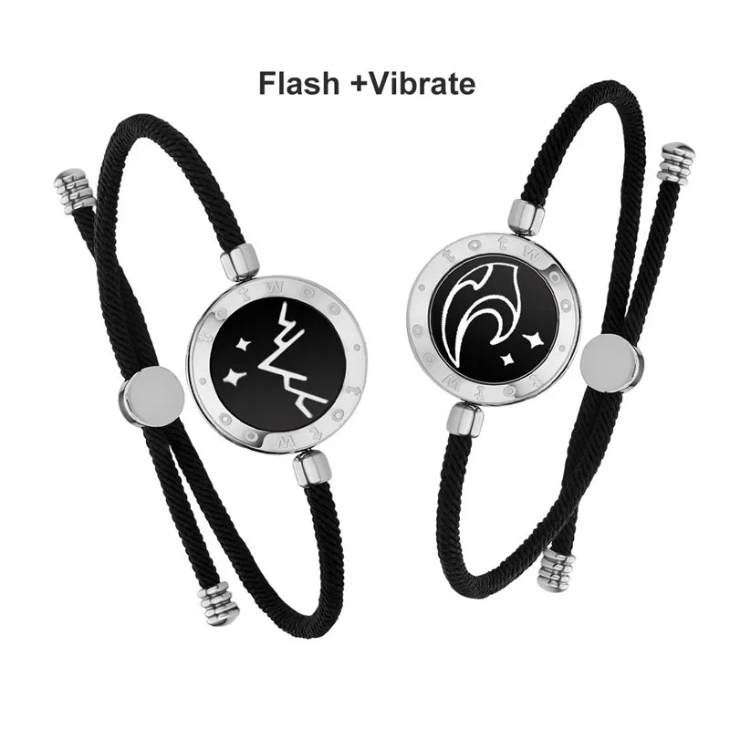 Totwoo Long Distance Touch Leuchtende und vibrierende Armbänder für Paare
