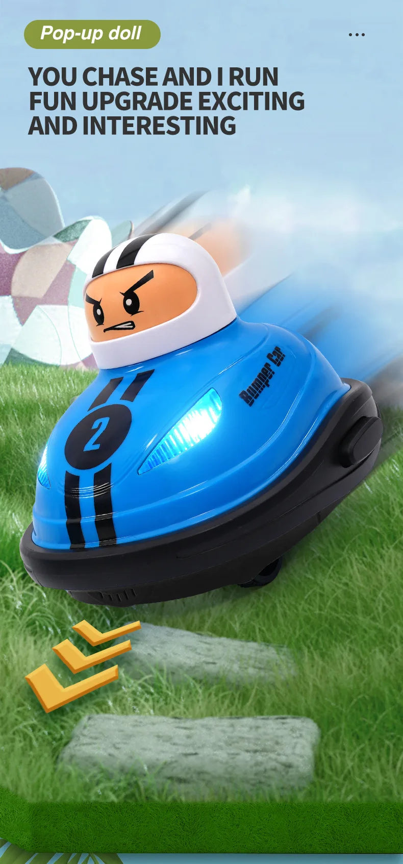Kinder Duo Spielzeugauto, Kampfspiel Super Autoscooter, Kampf Pop-Up-Puppe, Crash Bounce Auswurf, Licht Kinder Fernbedienung, AUTOS Geschenke