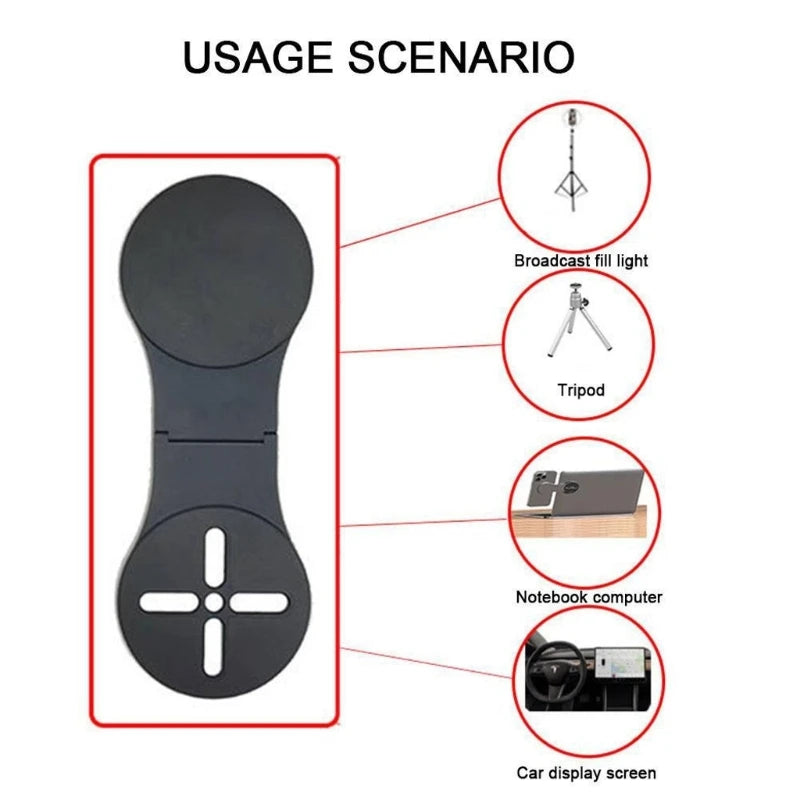 Mehrzweck-Telefonhalter, Aluminium-kompatible MagSafe-Halterung für Laptop, iPhone-Halterung für Tesla Model 3 Y-Automonitor