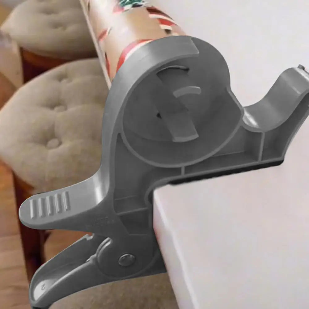 2 stücke Klebebandspender ,Cutter, Papierrollenhalter, Clip Wrap Tabletop, Geschenkverpackungswerkzeug für Weihnachten und Neujahr, Kunsthandwerk Werkzeuge