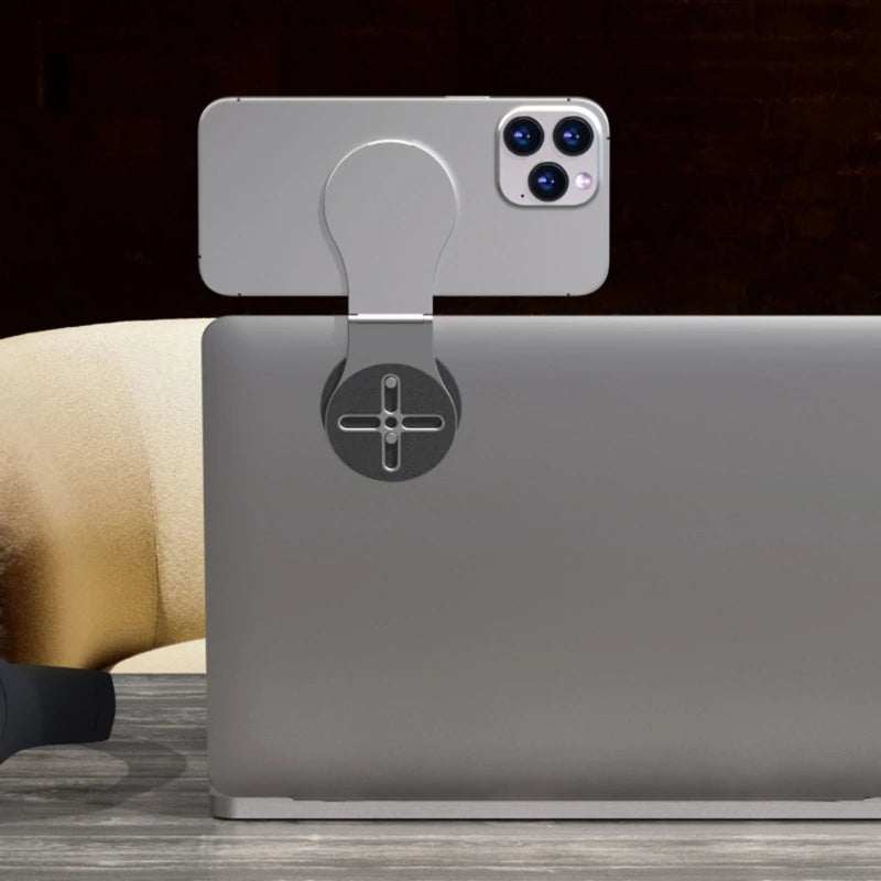 Mehrzweck-Telefonhalter, Aluminium-kompatible MagSafe-Halterung für Laptop, iPhone-Halterung für Tesla Model 3 Y-Automonitor