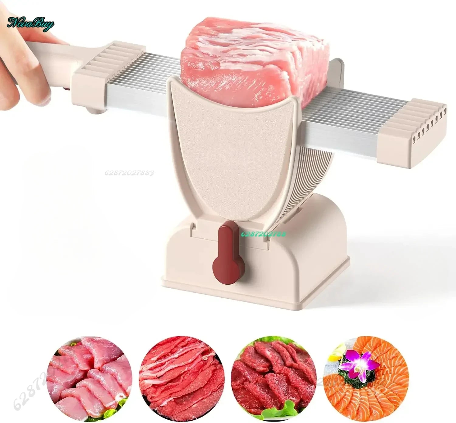 Fleischschneider, Hackmesser, Küchenmesserset zum Fleischschneiden, Zerkleinern, manueller Frischfleischschneider, Lebensmittelschneider für Rindfleisch