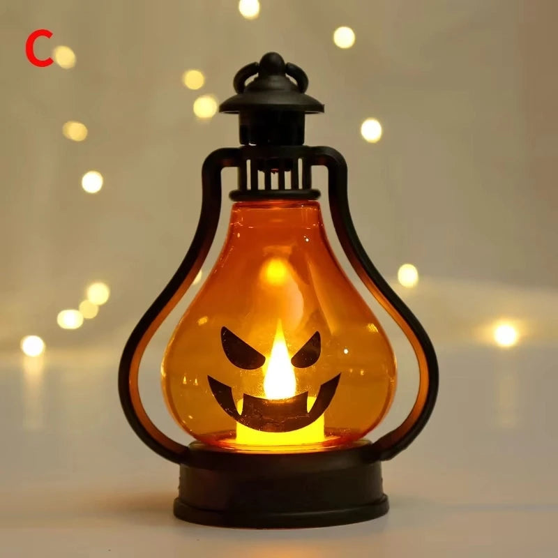 Horror Halloween LED Wind Licht, Tragbare Kürbis Geister Laterne, Bar Desktop Ornament, Halloween Decor Requisiten