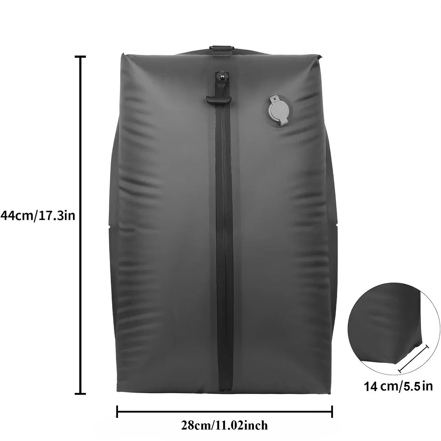 17L Vakuum-Kompressionsbeutel mit Luftpumpe, wiederverwendbare Aufbewahrungstasche für Kleidung, Reise-Kompressionsrucksack, Gepäcktasche