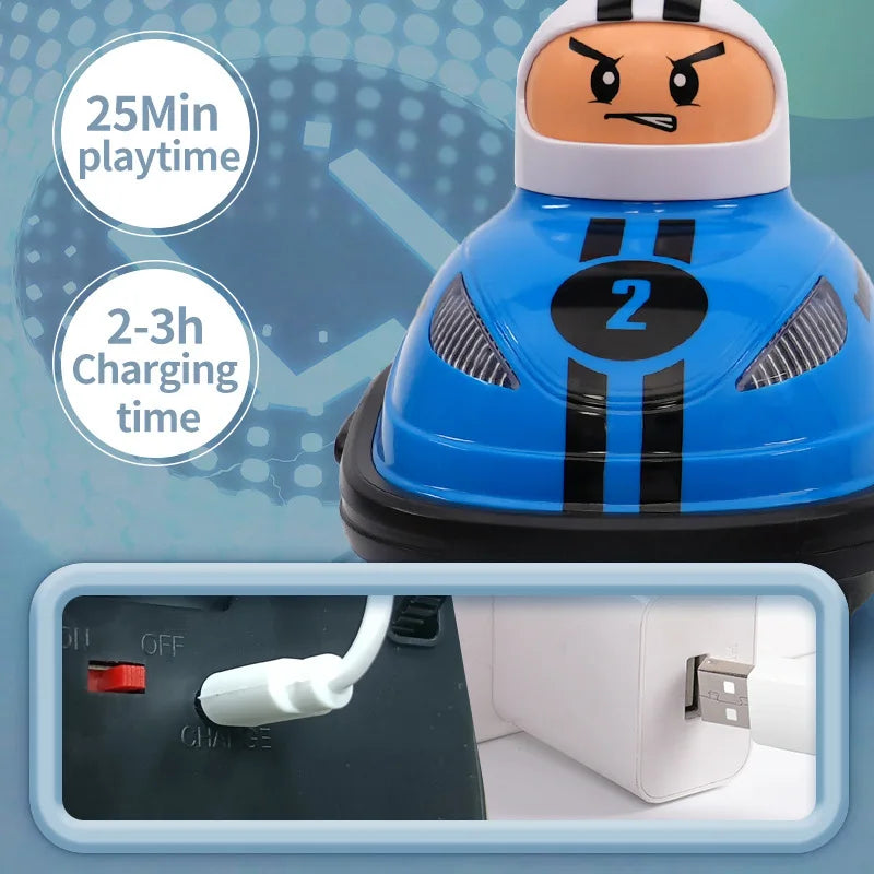 Kinder Duo Spielzeugauto, Kampfspiel Super Autoscooter, Kampf Pop-Up-Puppe, Crash Bounce Auswurf, Licht Kinder Fernbedienung, AUTOS Geschenke