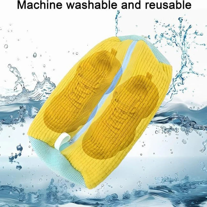 1/2/4-teiliger Schuhwaschbeutel mit flüssigem Schuhbürsten-Set