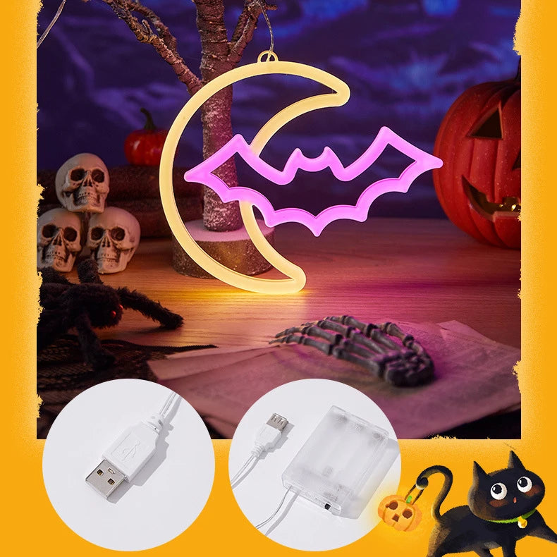 Halloween Fenster Lichter, Home Indoor LED Kürbis Spinne Geist, LED Decor Lampe 2024, Halloween Party, Hängende Dekoration, Kinder Gefälligkeiten