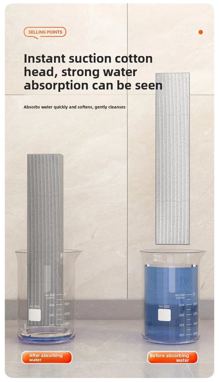 NEU Mini-Schwammmopp, freihändiger Waschmopp, tragbarer Mini-Mopp mit super saugfähigem Mopp für die Reinigung von Schreibtischböden, Badezimmern, Küchen, Glas und Autos